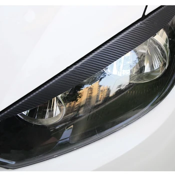 1 Чифт Фарове Eyeline Стикер От Въглеродни Влакна, Подходящи за VW GOLF 6 GTI R20