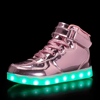 2024 Нови детски светещи маратонки, детски светещи маратонки за момчета и момичета, женски обувки с led подсветка, обувки с цветна подметка, Мъжки Usb зареждане