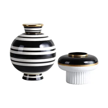 Bosi home, дизайнерски керамична ваза с украса creative модел стая хол мека украса съемочный подпори украса