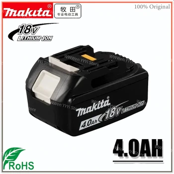 Makita 100% оригинален 18V Makita 4000 mah литиево-йонна акумулаторна батерия електроинструменти 18V взаимозаменяеми батерия BL1860 BL1830 BL1850 BL1860B