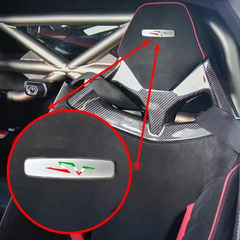 Автомобилна Метална Емблема на Етикети На Седалката Auto Anti-kick Pad Подложка за Секс Икона за Lamborghini Gallardo Huracan Urus Aventador Sian Spyder