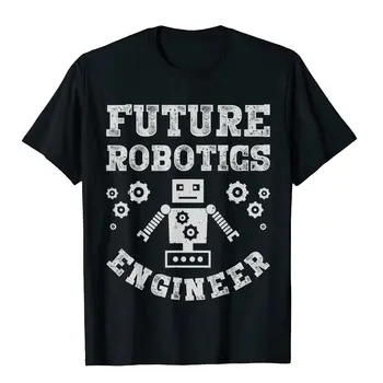 Бъдещ инженер-робототехник, забавен студент-робототехник, мъжки t-shirt, евтини тениски за почивка, младежки памучни блузи, риза за почивка