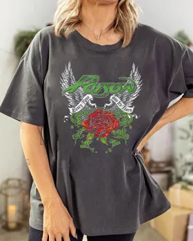 Всяка Roses има своя собствена тениска Poison Rock Band, стоки Poison Merch