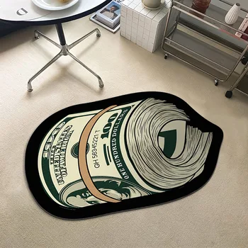 Индивидуален Паричен килим, щатски долари са с Неправилна форма, украшающий мат хол, подложка за антре, подложка за баня, Противоскользящий мат
