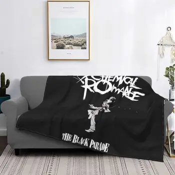 Кавър банда My Chemical Romance Parade С логото на завивката, чаршаф за легло, Ультрамягкий одеяло от изкуствена кожа, домашен декор