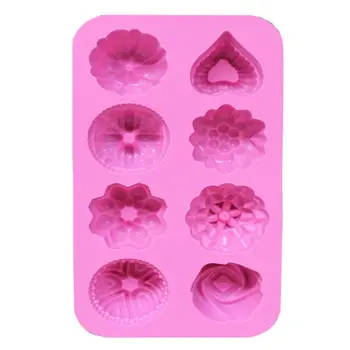 Любителите на Печене От хранително-силикон универсален трайни цветни торти, най-добре продаваният форма за торта във формата на цвете, цвете