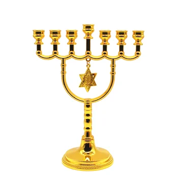 Менора, Свещник, украса на еврейския дом, Израел, Звездата на Давид, 7 Клони, Свещници, Религиозен декор Иудаики
