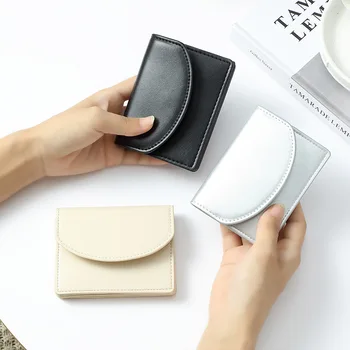 Нов дамски портфейл, къса цветна чанта за карти, женски усъвършенстван компактен и лесен портфейла на едро