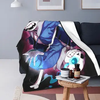 Одеяла Undertale Sans с 3D-принтом, Удобни Меки Фланелен Есенни аниме наметала за дивана, улични Легла.