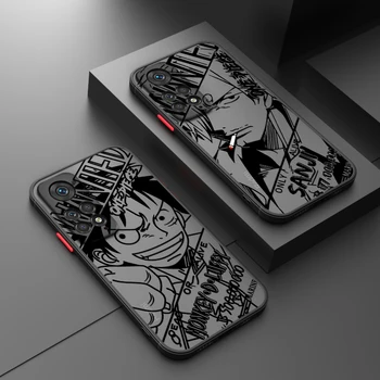 Оригинален Дизайн Luffy Art За Redmi Note 12S 12T 11E 11T 11S 10T 10S Speed Pro Plus Max Lite, Матиран Прозрачен Калъф За вашия телефон