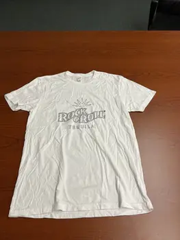 Рекламна тениска Rock N' Roll Текила White Среден размер 3Q