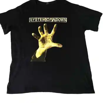 Реколта Тениска System Of A Down Island Bay Band С кръгло деколте, Черна 2Xl на 90-те