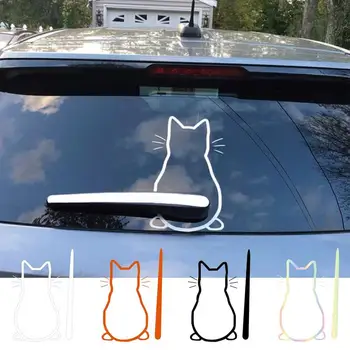 Стикер за автомобил с котка, стикер на Autoglass, стикер на Коте, стикер на гърба на стикер на котка, силна адхезия, декоративен ефект, добра лепливост, детски стикери