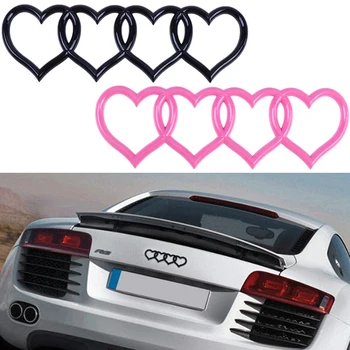 Стикер за автомобил С Логото на Love Heart, Стикер на Задния Багажник, Значка, Емблема, Табелка за Подмяна Аксесоари