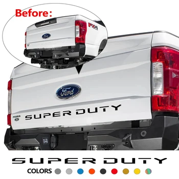 Стикер с лого на багажника на пикап на Ford Super Duty F250 F350 2017 2018 2019 Модификация Стикер с отстъп на задната врата на камиона