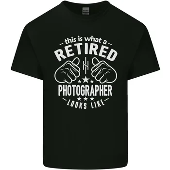 Фотограф на пенсия Изглежда Като Мъжки Памучен тениска Tee Top