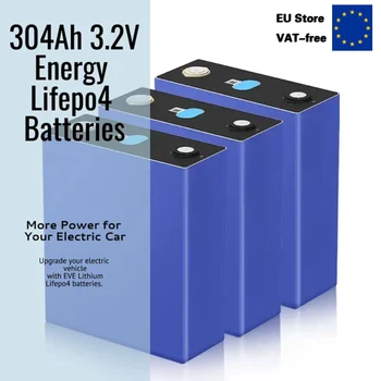 Клас A 3.2 V 304Ah Lifepo4 Батерия Литиево-Желязо-Фосфатный Батерия САМ Cell За 12 В 24 В АВТОБУСА EV Голф-Картовете на Слънчевата Енергия